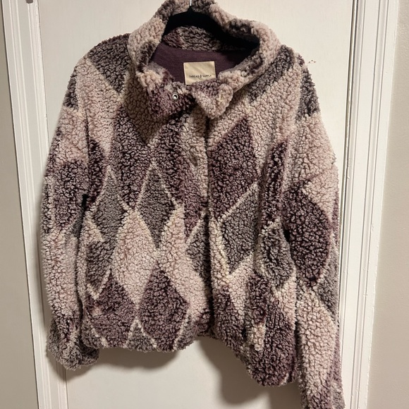 Thread & Supply Jackets & Blazers - Thread & Supply Multi-Color Sherpa Teddy Jacket